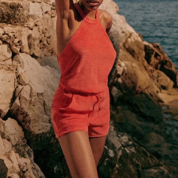 Sézane Mischa Jumpsuit in Coral, size XXL - Picture 1 of 5
